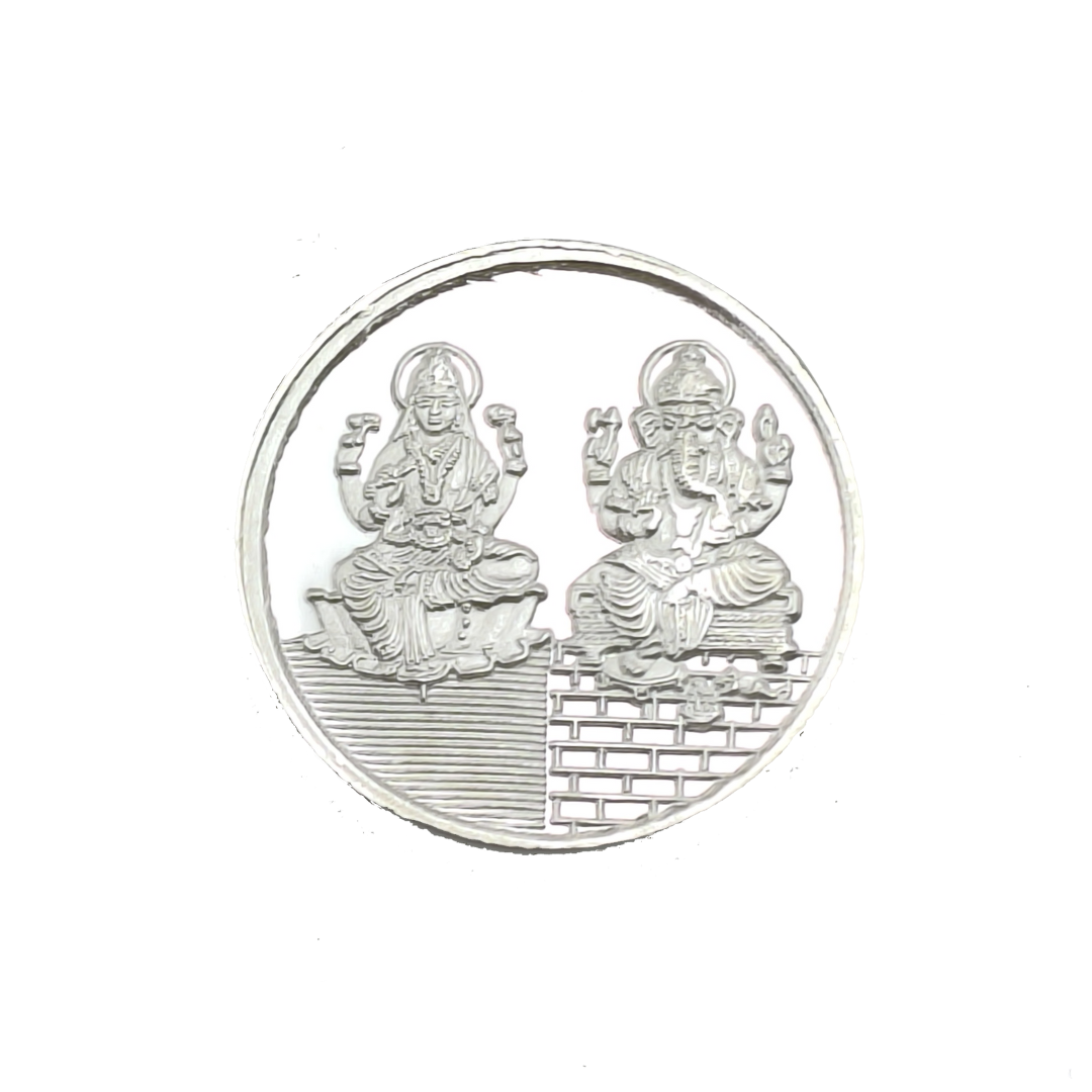 5 gram Ganesh Laxmi Silver Coin
