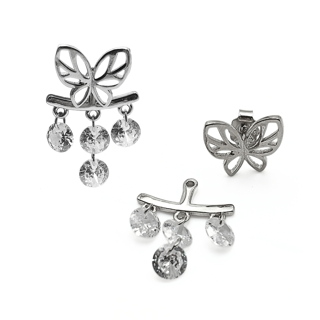 Butterfly Chandelier Studs 3.4 g