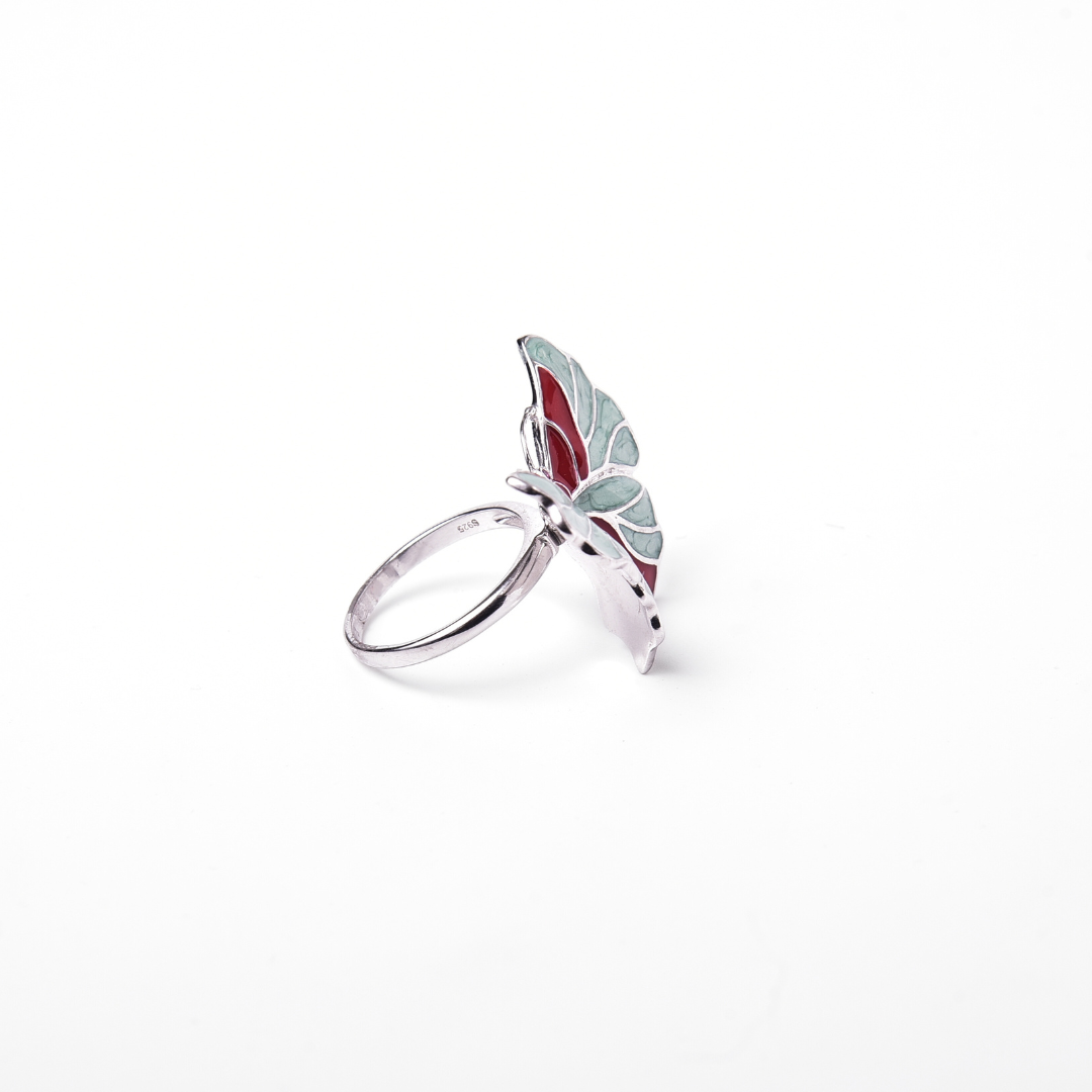 Coral Monarch Ring