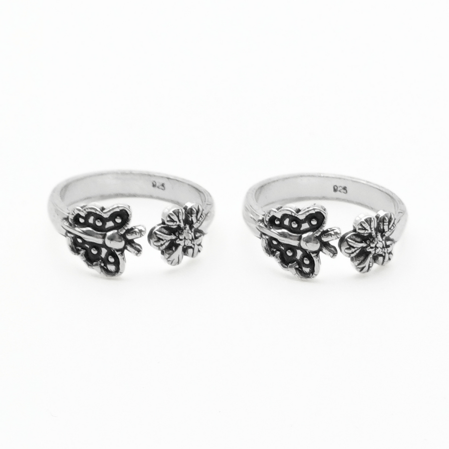 Flutter & Bloom Toe Rings FREE Size / 3.2 g