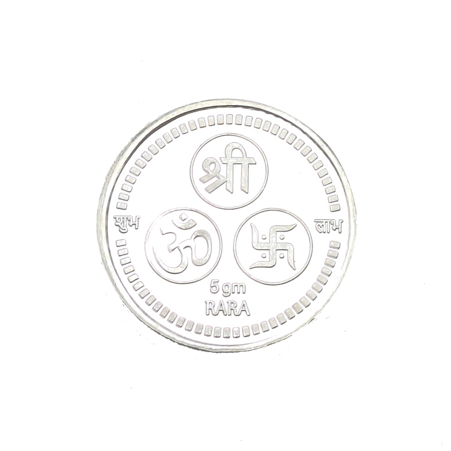 5 gram Ganesh Laxmi Silver Coin