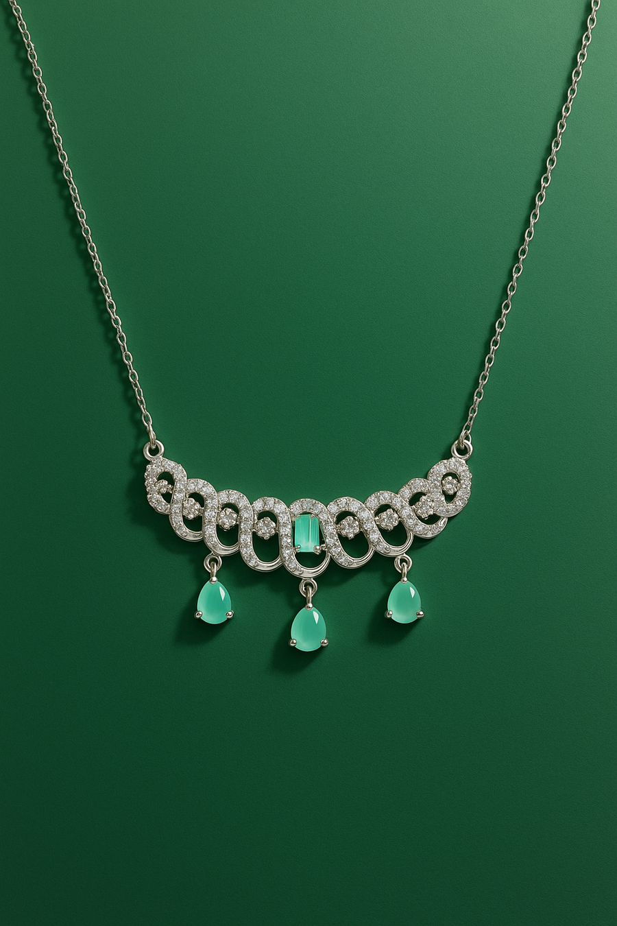 Aqua Dew Necklace Set FREE SIZE / 16.985 g