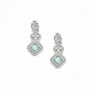 Aqua Mosaic Necklace Set 58.32 g