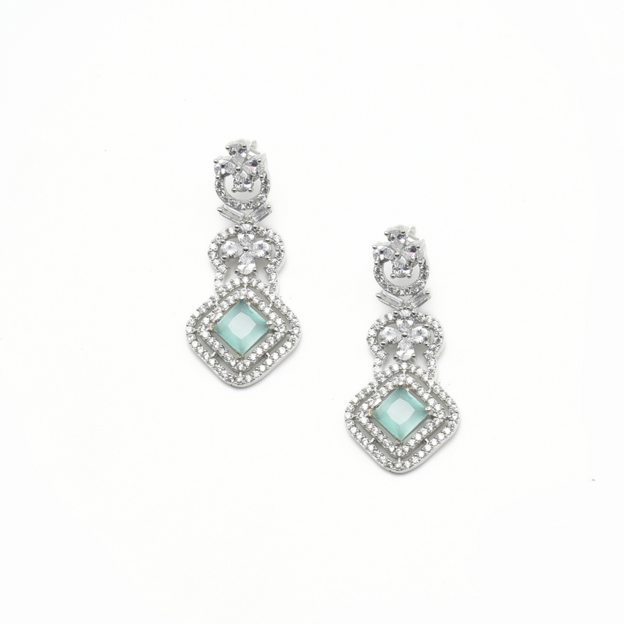 Aqua Mosaic Necklace Set 58.32 g