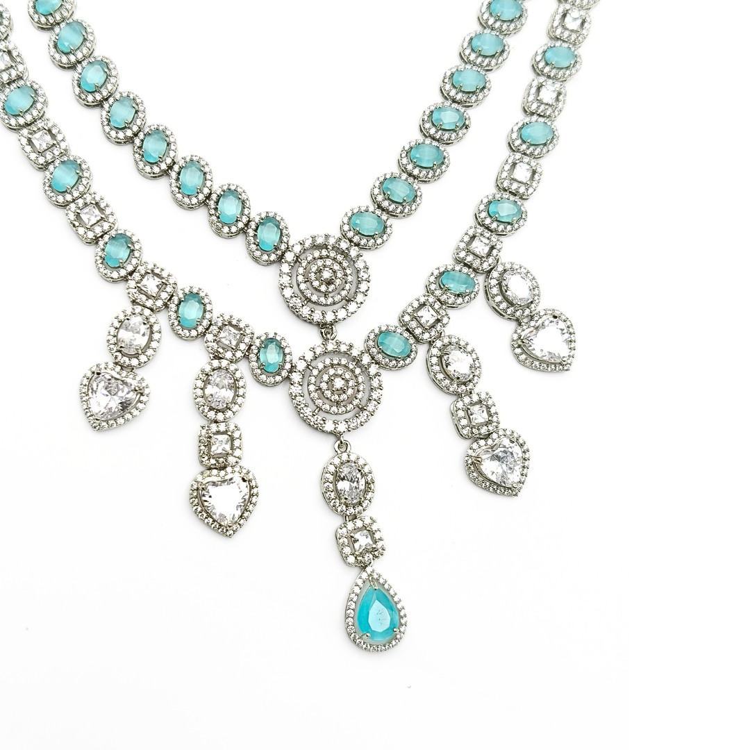 Aqua Royale Necklace Set 82.07 g