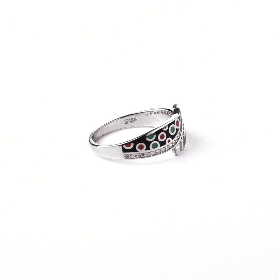 Art Deco Dot Ring 18 mm / 3.1 g