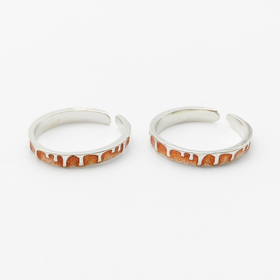 Artistic Drip Toe Rings FREE Size / 2.7 g