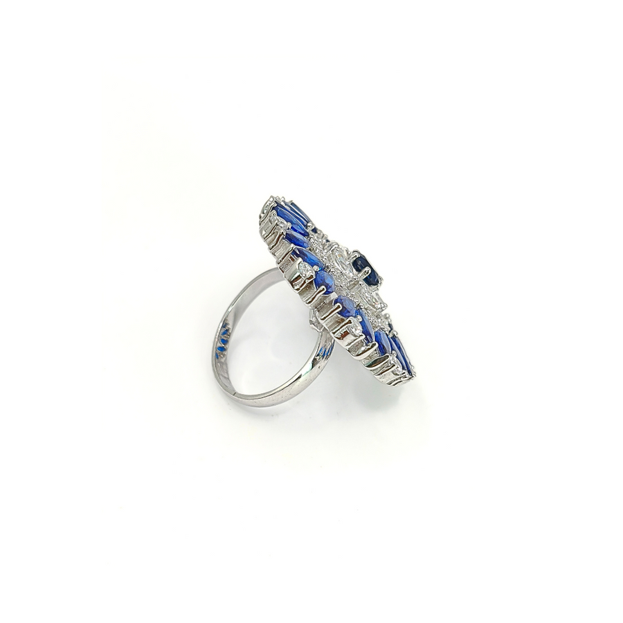 Azure Dahlia Ring Free Size / 9.47 g