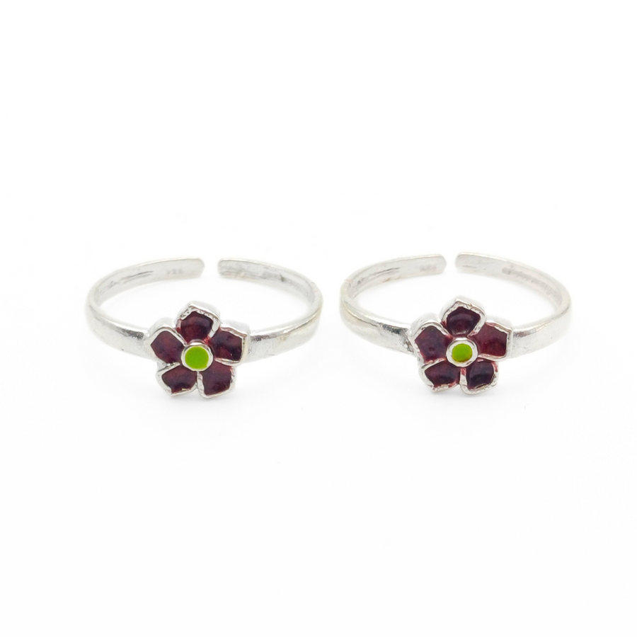Berry Bloom Toe Rings FREE Size / 2.06 g