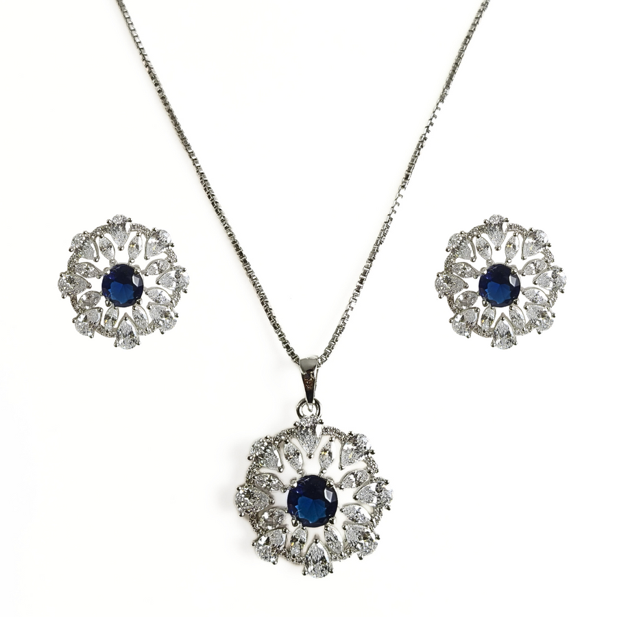 Blue Jasmine Necklace Set 16.8 g