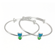 Blue Owl Bangles Adjustable / 11.54 g