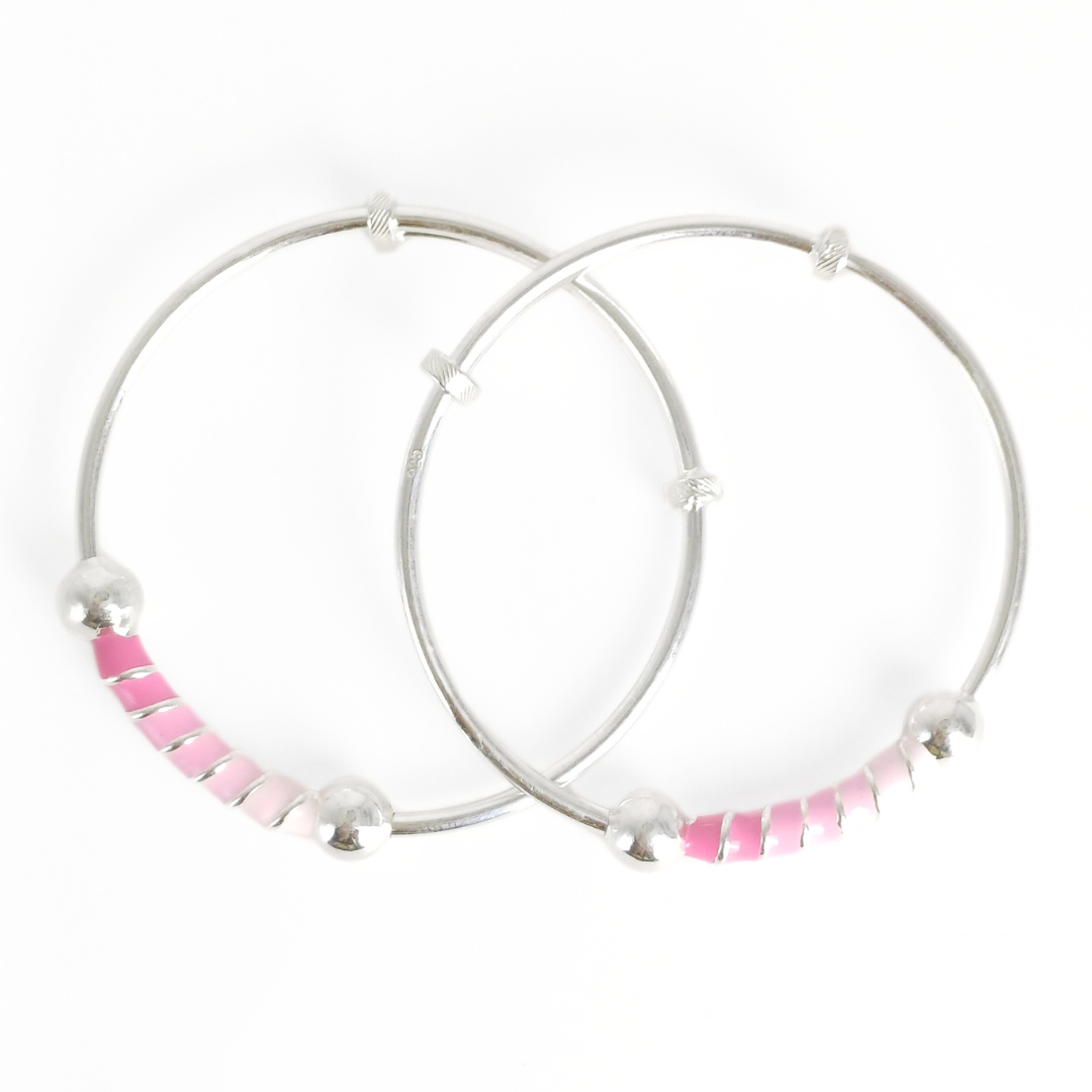 Blushing Blooms Baby Bangles Adjustable