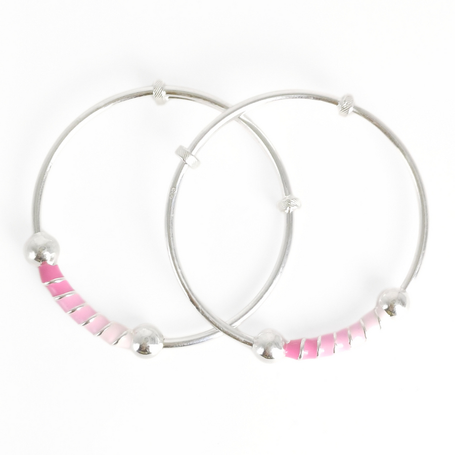 Blushing Blooms Baby Bangles Adjustable