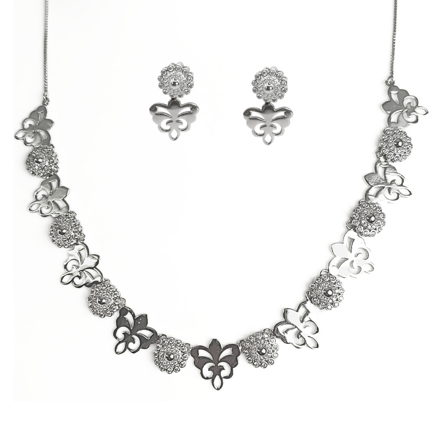 Butterfly Bloom Necklace Set 25.93 g