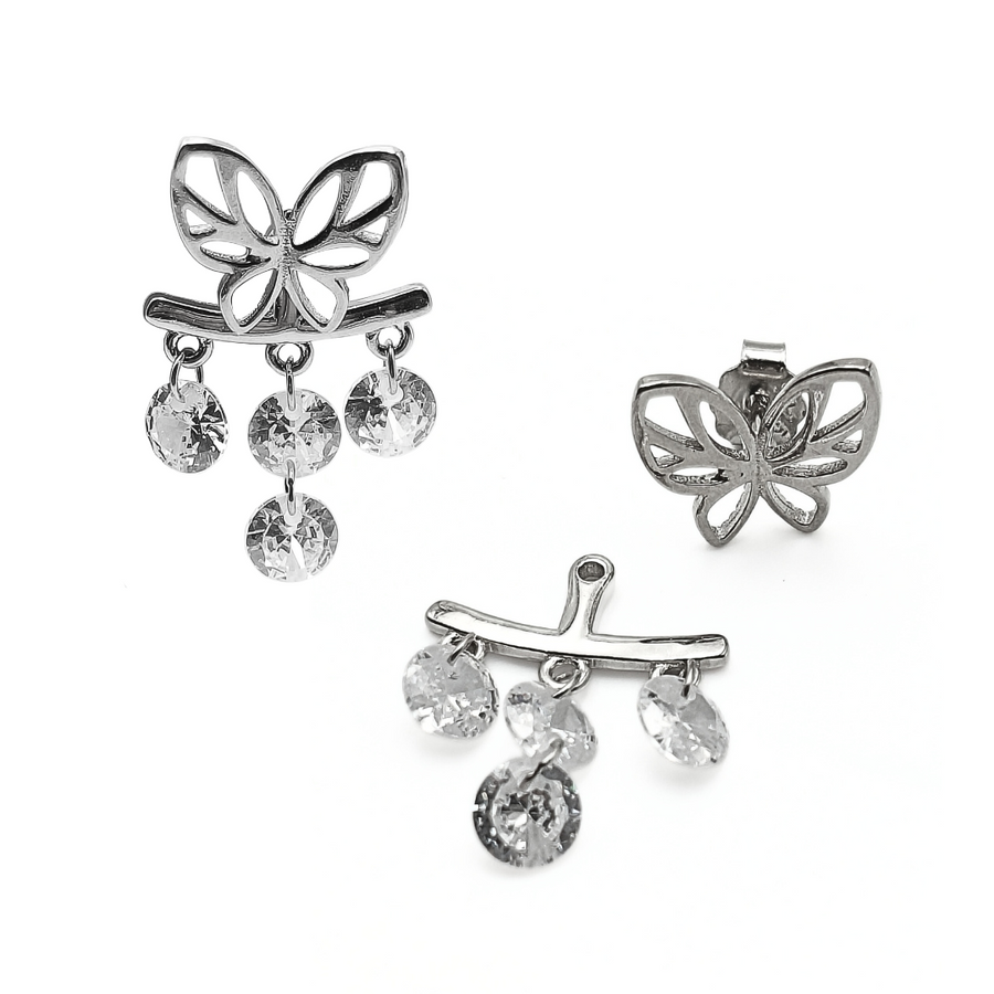 Butterfly Chandelier Studs Free Size