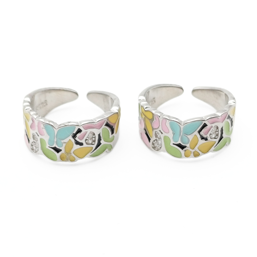 Butterfly Kisses Toe Rings FREE Size / 5.21 g