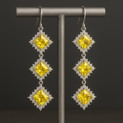 Canary Glow Earrings Free Size / 14.33 g