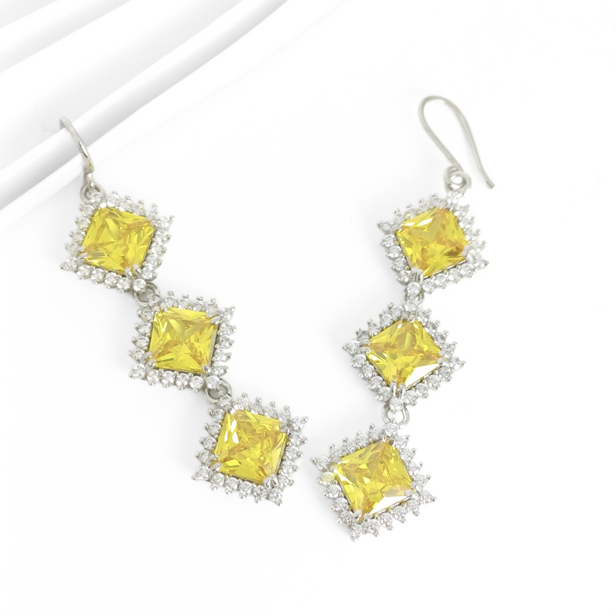 Canary Glow Earrings Free Size