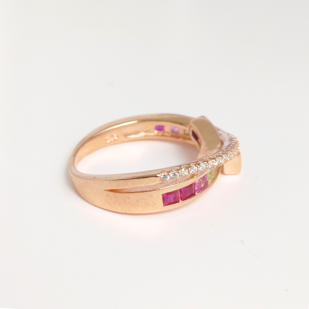 colour Swril Ring 14 mm / 4.4 g