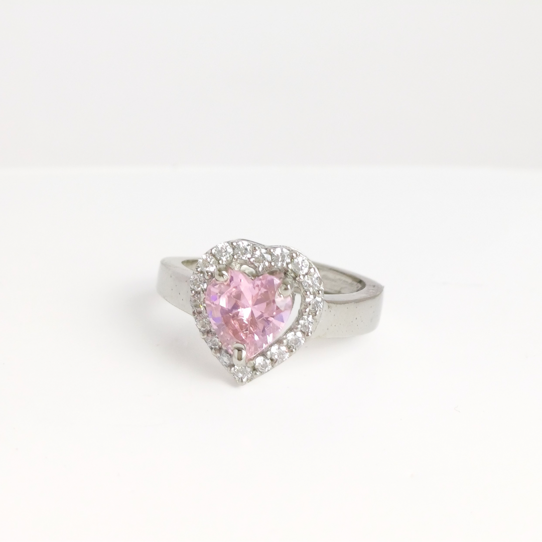Coral Heart Ring 13 mm / 3.53 g