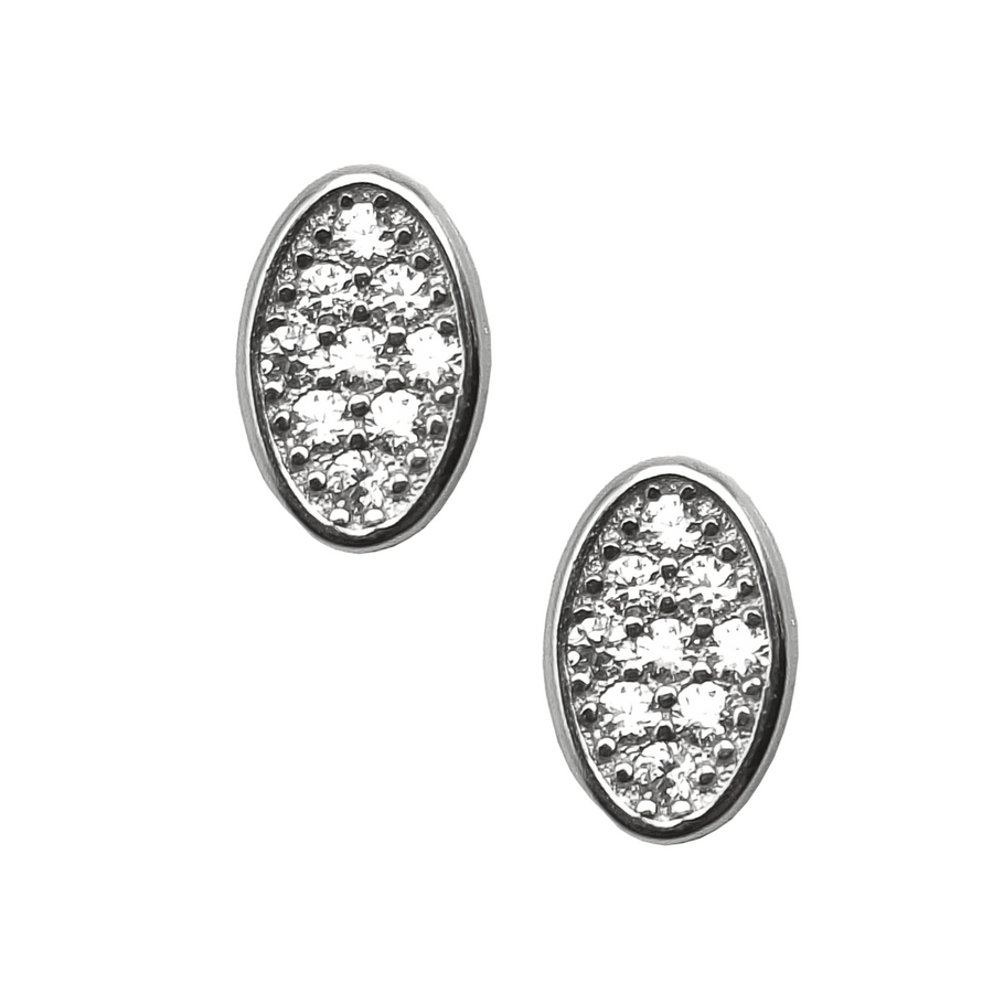 Cosmic Oval Studs Free Size