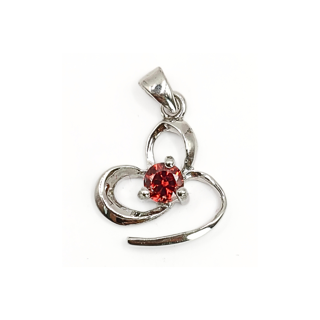 Crimson Bloom Pendant Free Size