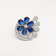 Crystal Blossom Ring Free Size / 6.81 g