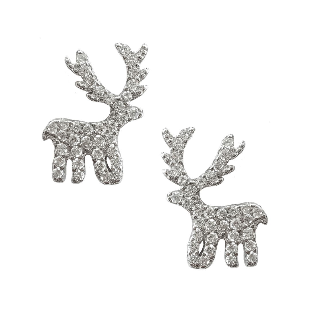 Dazzling Reindeer Studs Free Size