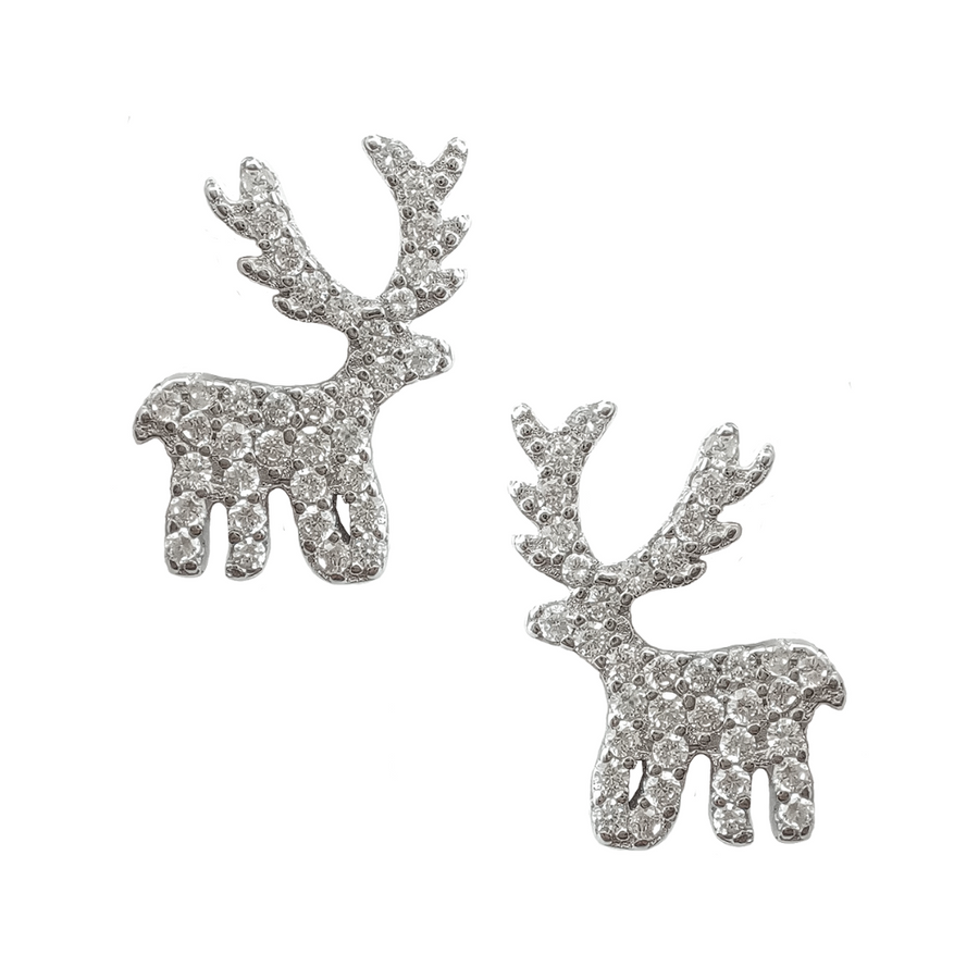 Dazzling Reindeer Studs Free Size
