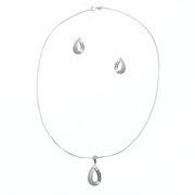 Dazzling Teardrop Chain Set Free Size