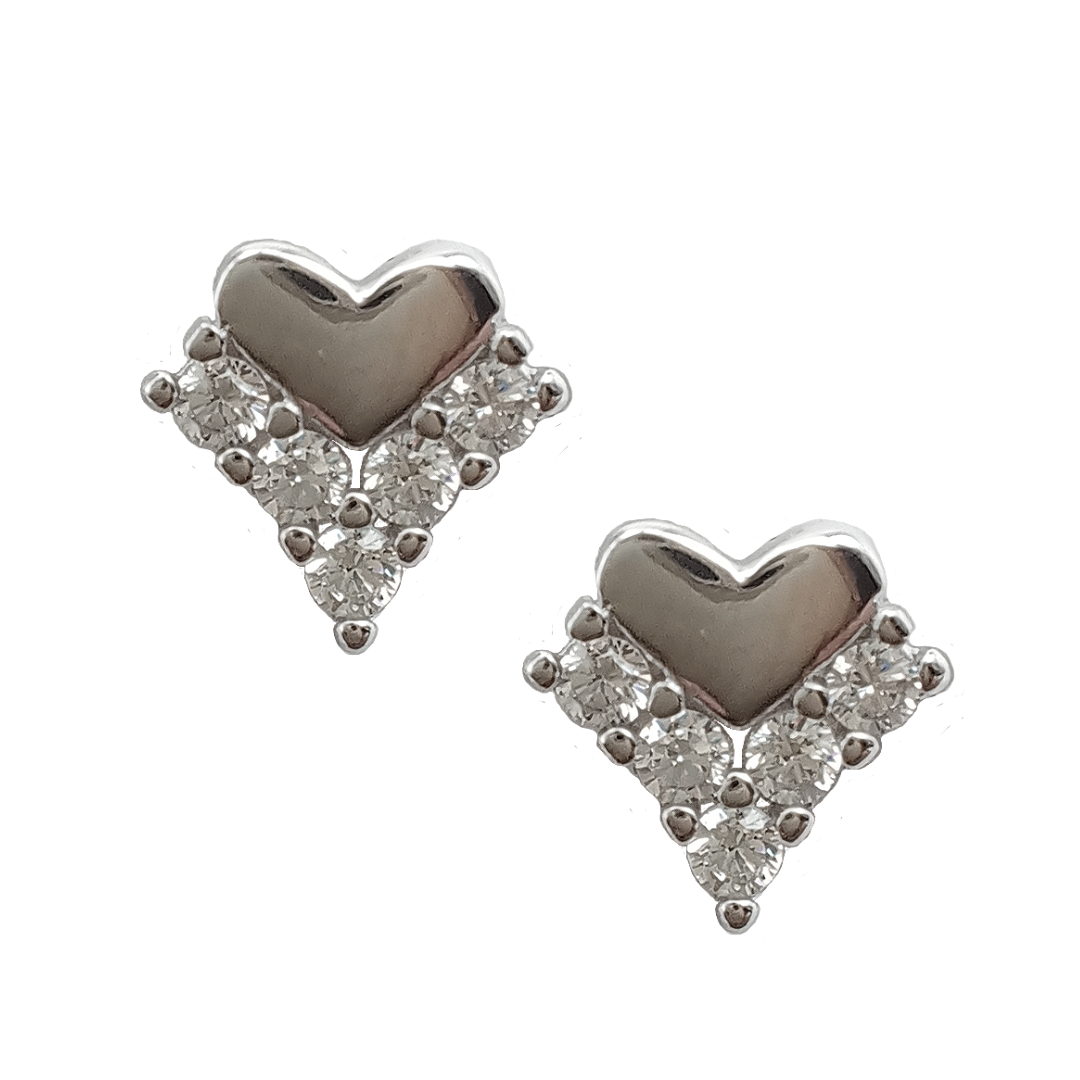 Diamond Heart Studs 1.46 g