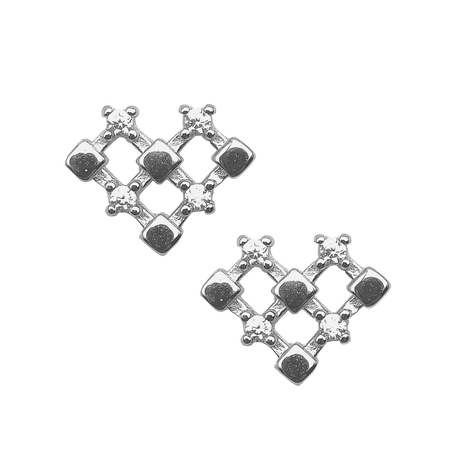 Diamond Lattice Studs Free Size