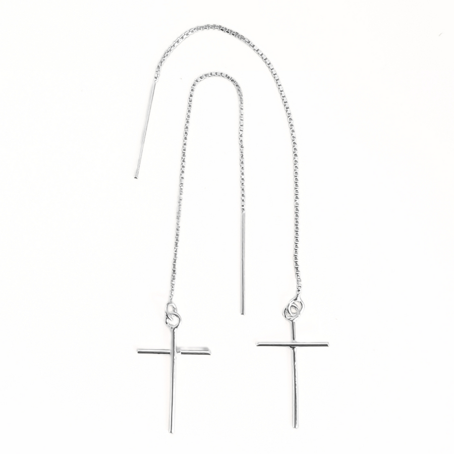 Divine Cross Threads Earrings Free Size