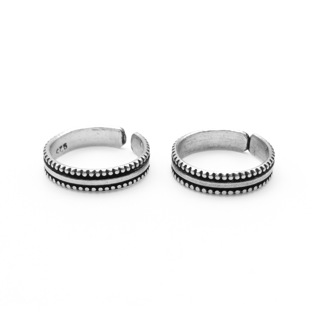 Dotted Charm Toe Rings FREE Size / 3.64 g