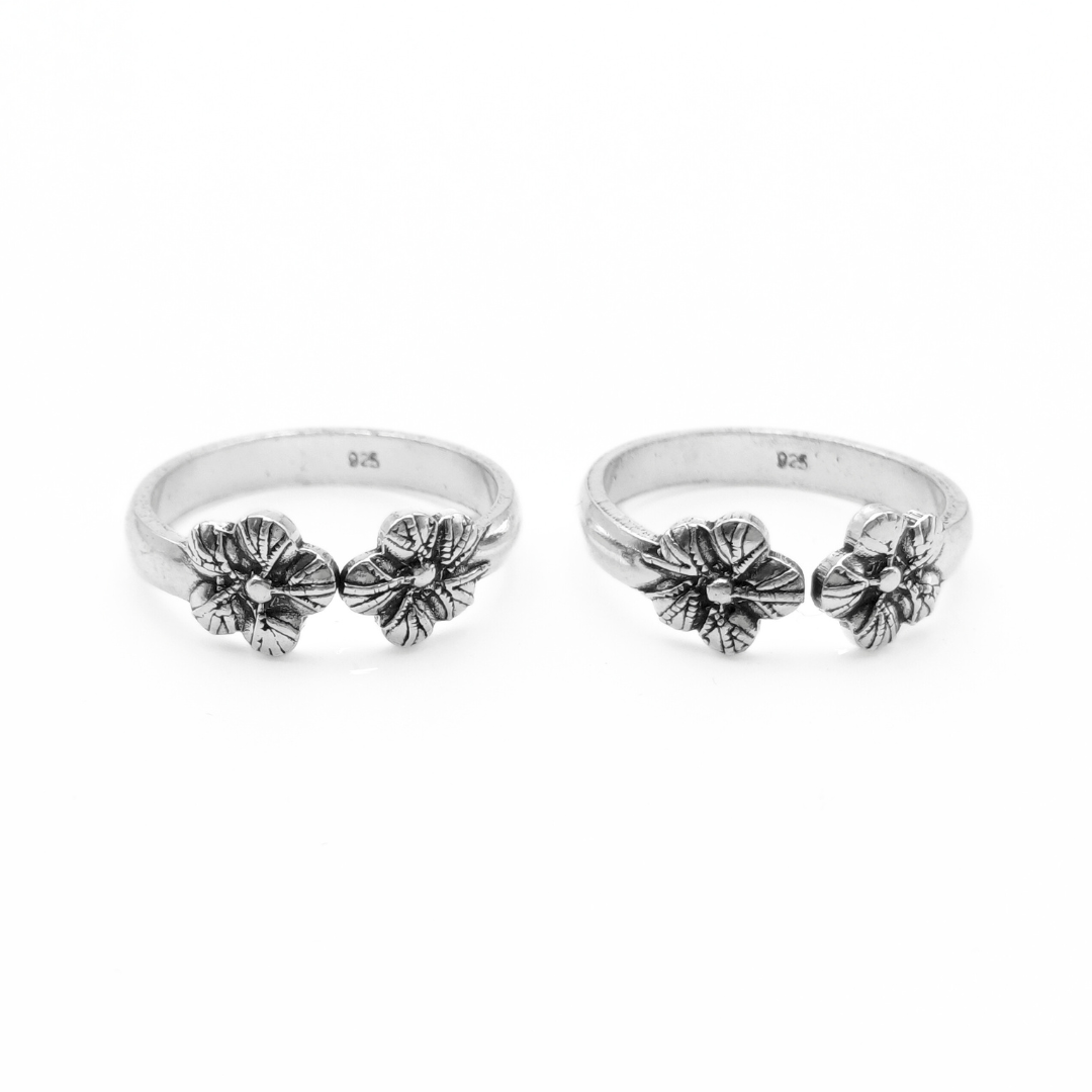 Double Bloom Toe Rings FREE Size / 3.26 g