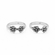 Double Bloom Toe Rings FREE Size / 3.26 g