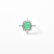 Dragonfly Emerald Ring 15 mm / 3.64 g