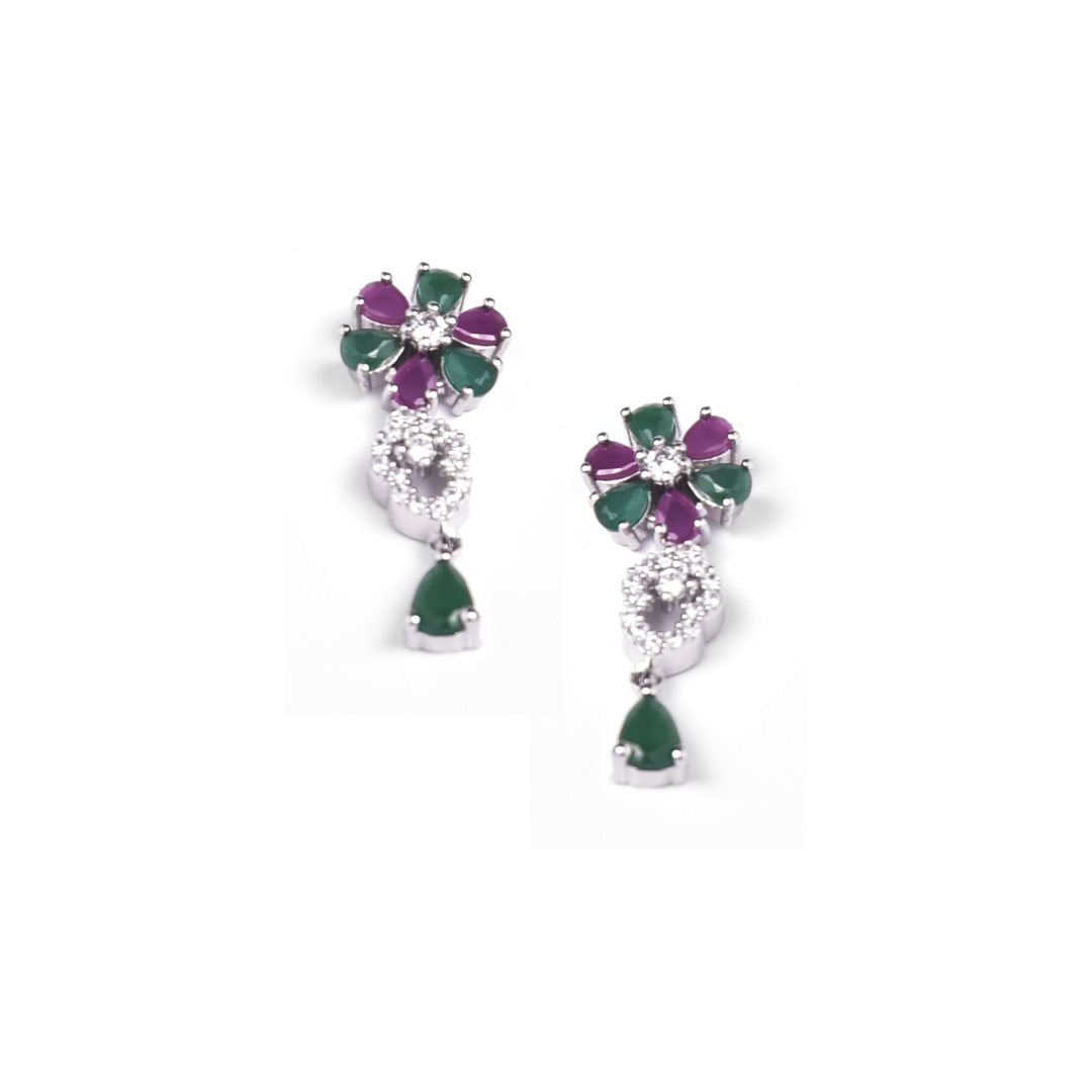 Emerald Bloom Necklace Set 26.37 g