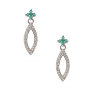 Emerald Dewdrop Necklace Set 37.14 g