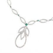 Emerald Dewdrop Necklace Set 37.14 g