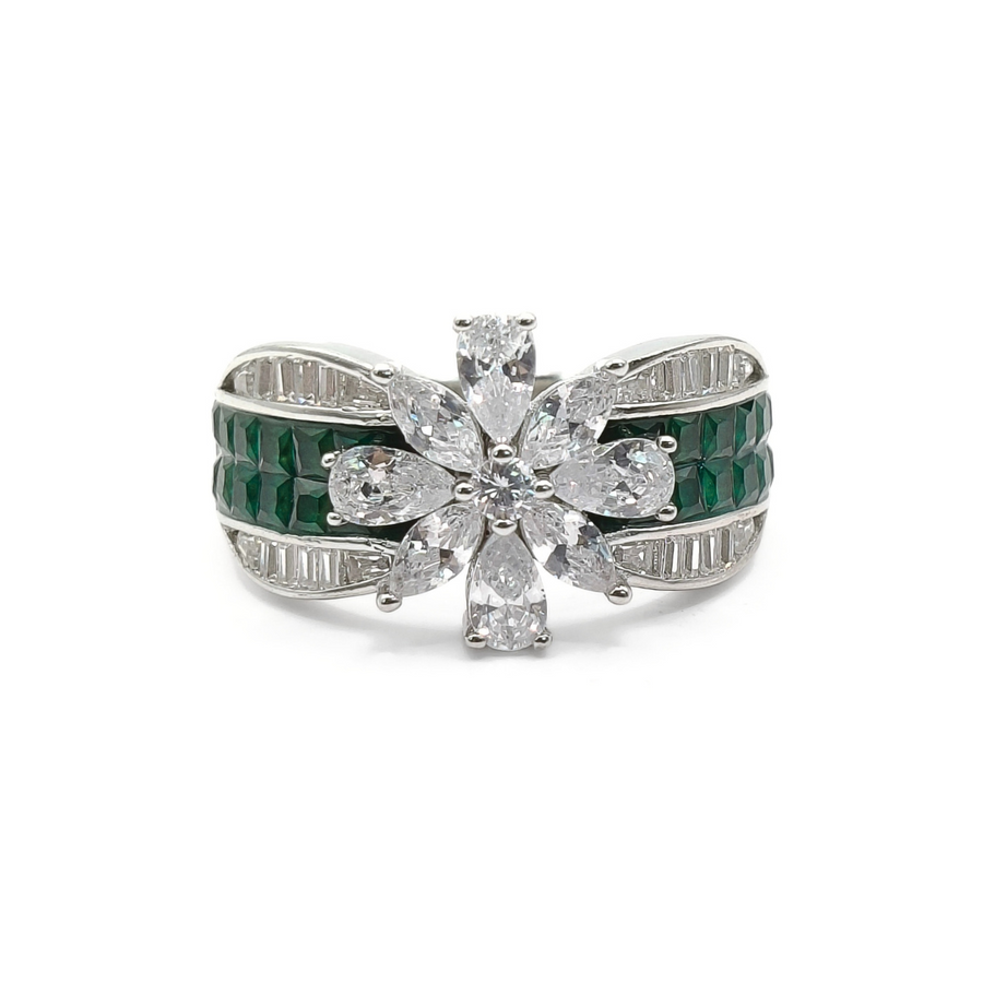 Emerald Garden Ring 18 mm / 6.45 g