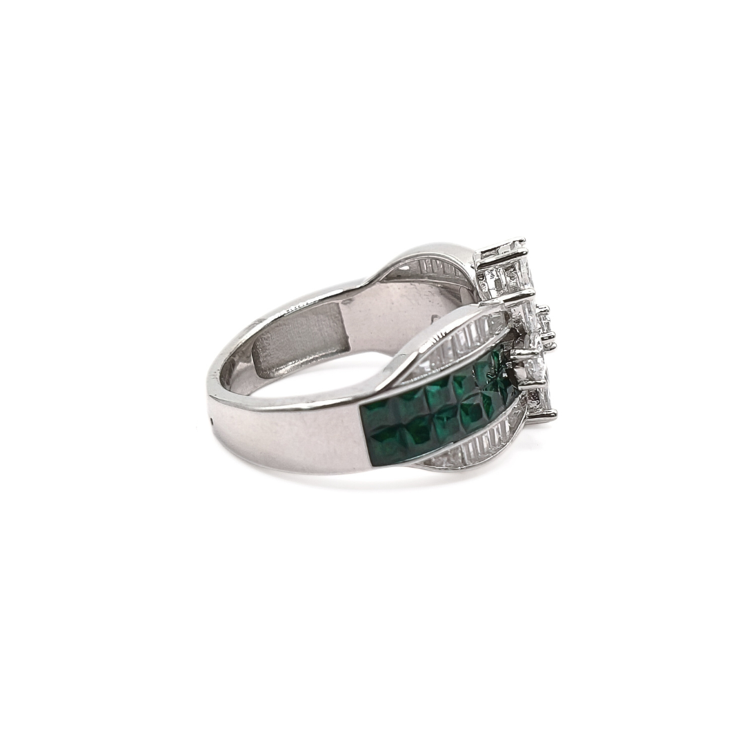 Emerald Garden Ring 18 mm / 6.45 g