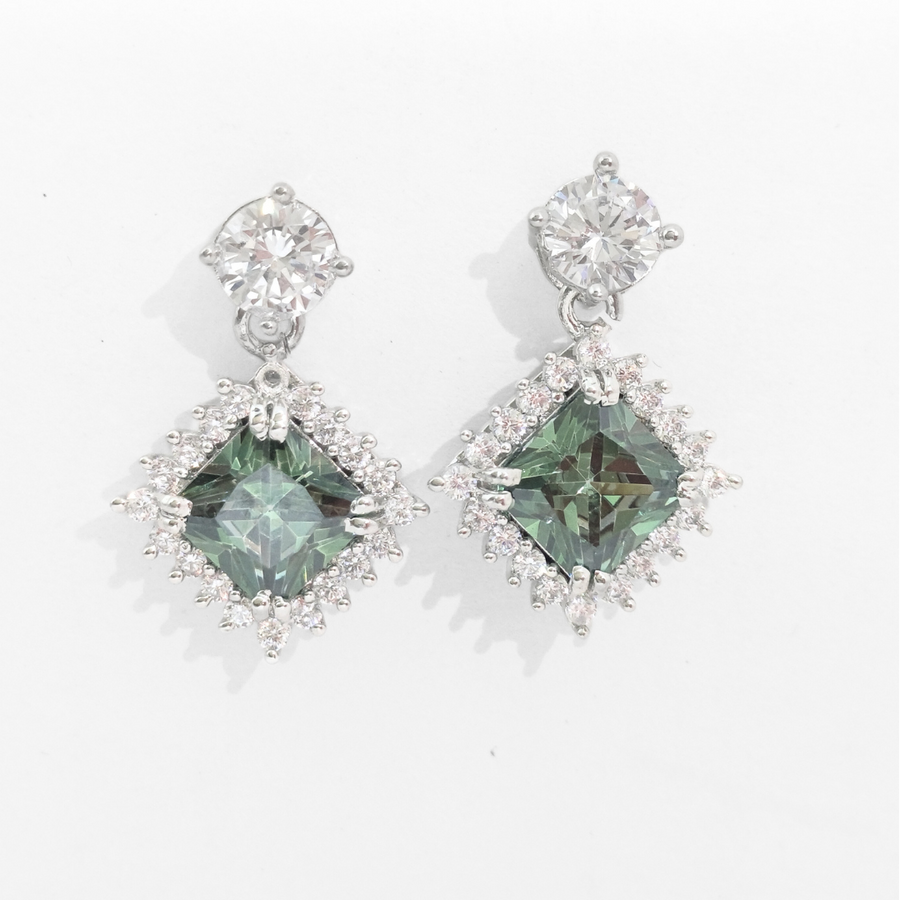 Emerald Mirage Drop Earrings 6.54 g