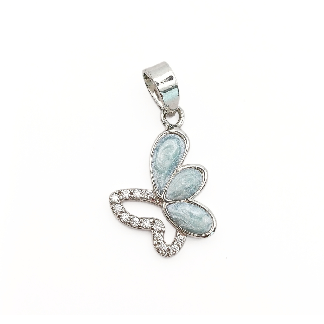Ethereal Bloom Butterfly Pendant Free Size