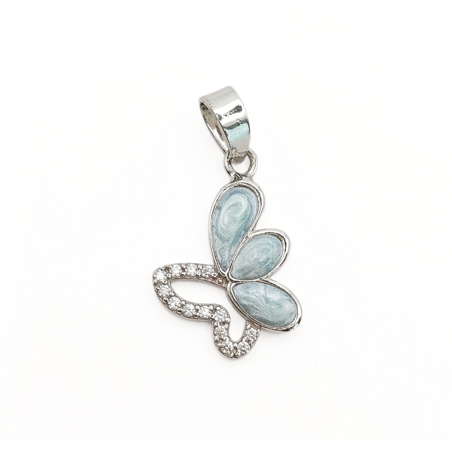 Ethereal Bloom Butterfly Pendant Free Size