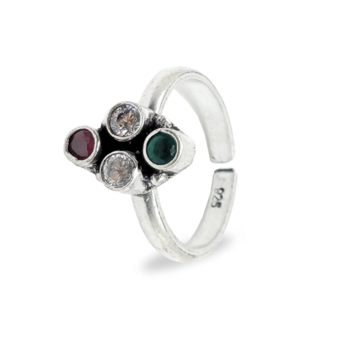 Festive Sparkle Toe Rings FREE Size / 5.51 g