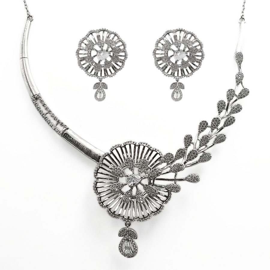 Frost Bloom Necklace Set 41.2 g