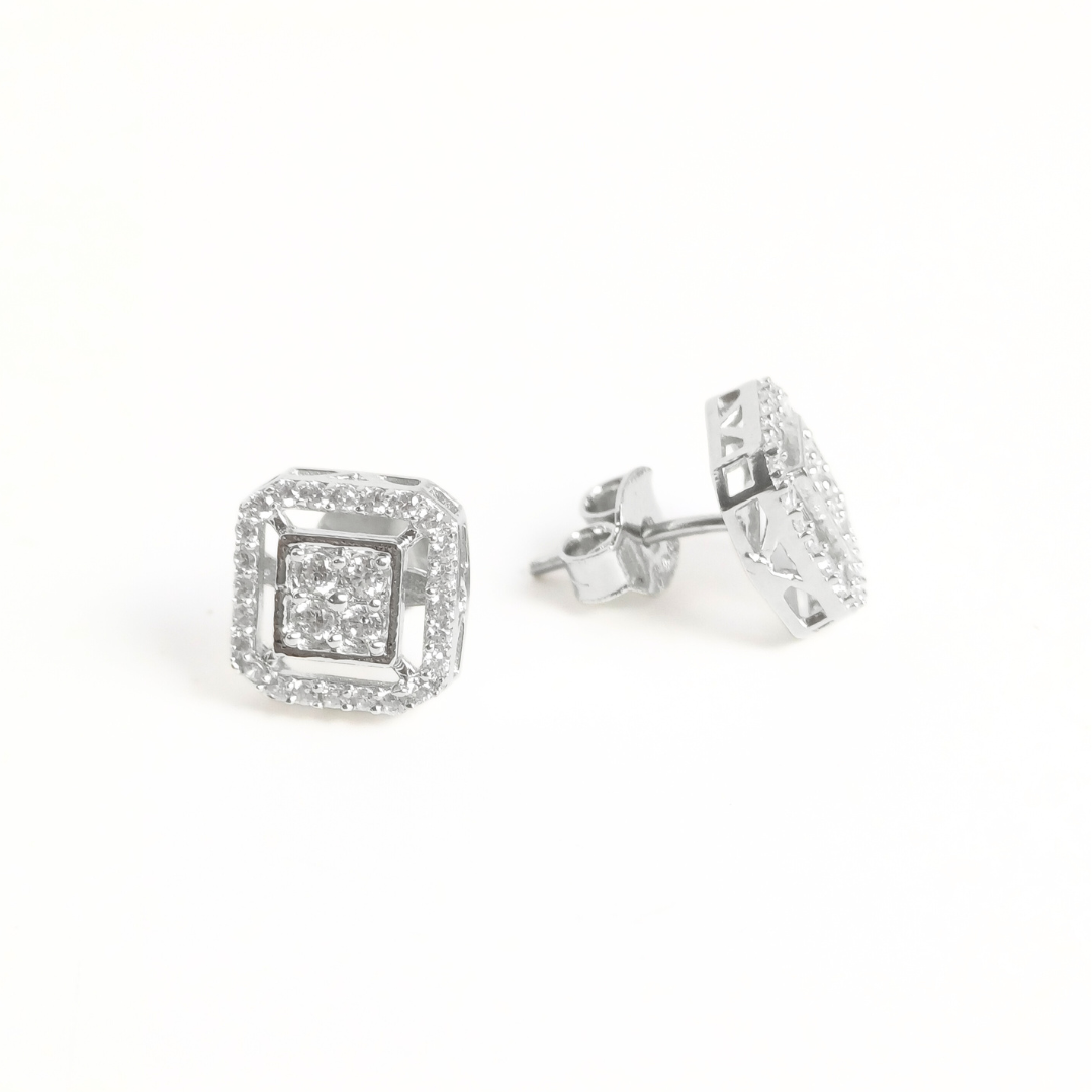 Frost Frame Earrings 2.87 g