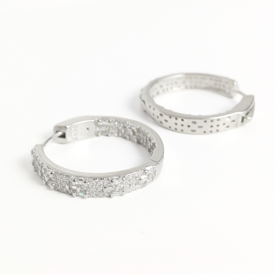 Frozen Lace Hoops 5.84 g
