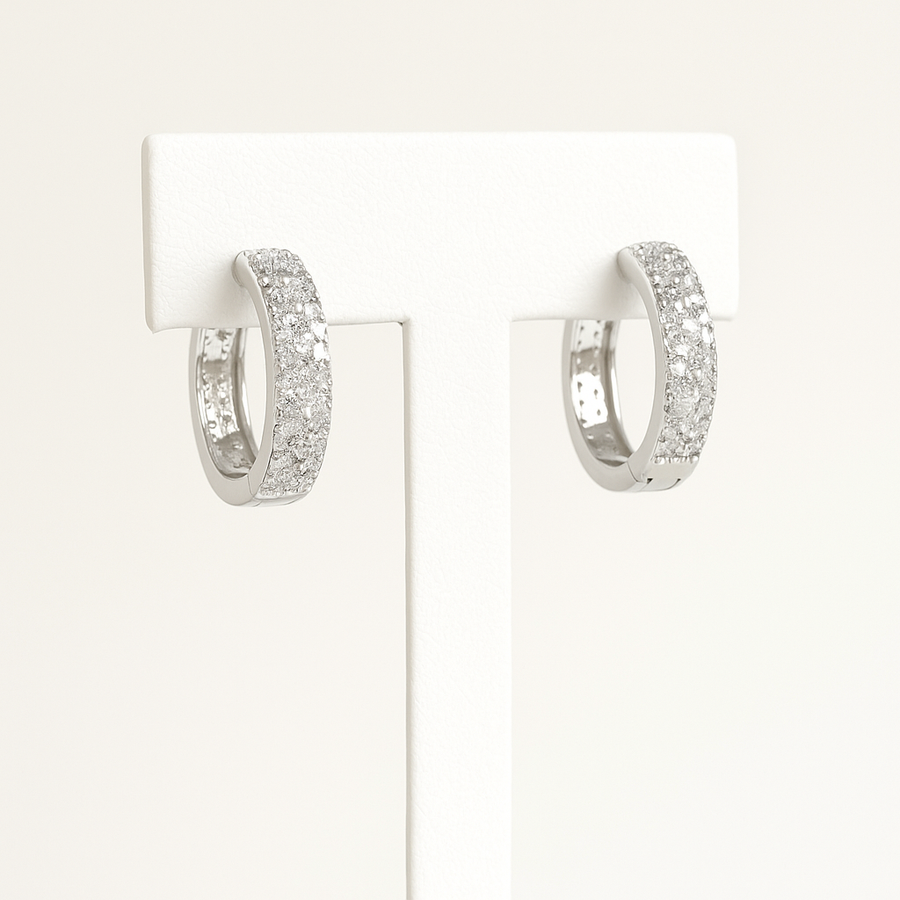 Frozen Lace Hoops Free Size / 5.84 g